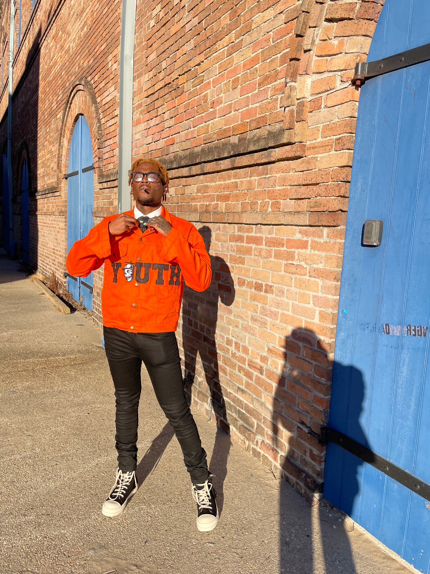 Orange Jean Jacket